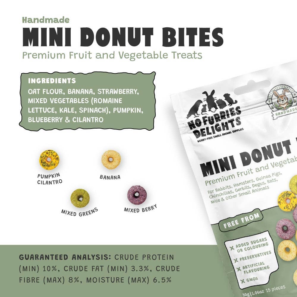 Mini Donut Variety Pack (15pcs | 30g | 1.06oz)