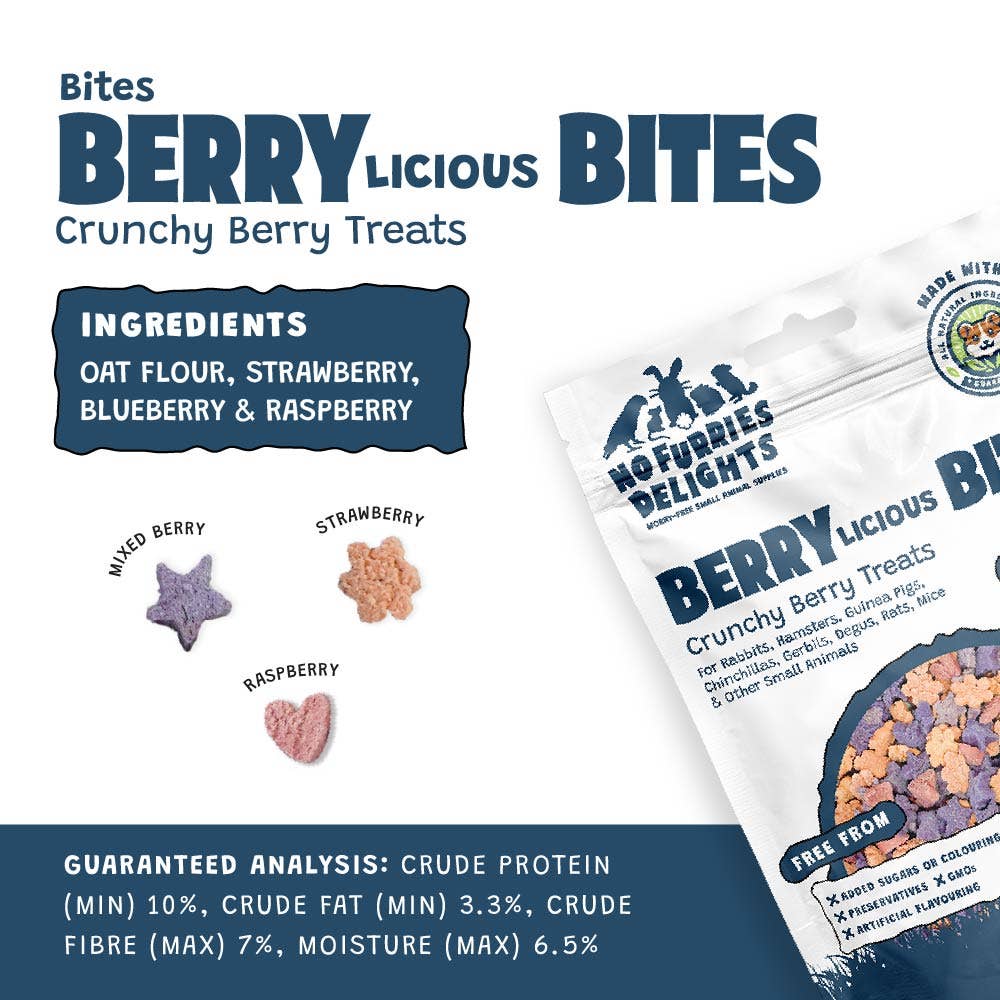 Berry-Licious Variety Pack | Bite-Sized Small Animal Treats