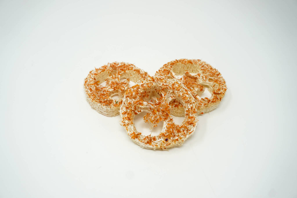 Banana Carrot Flavoured Loofah (3 Pack)
