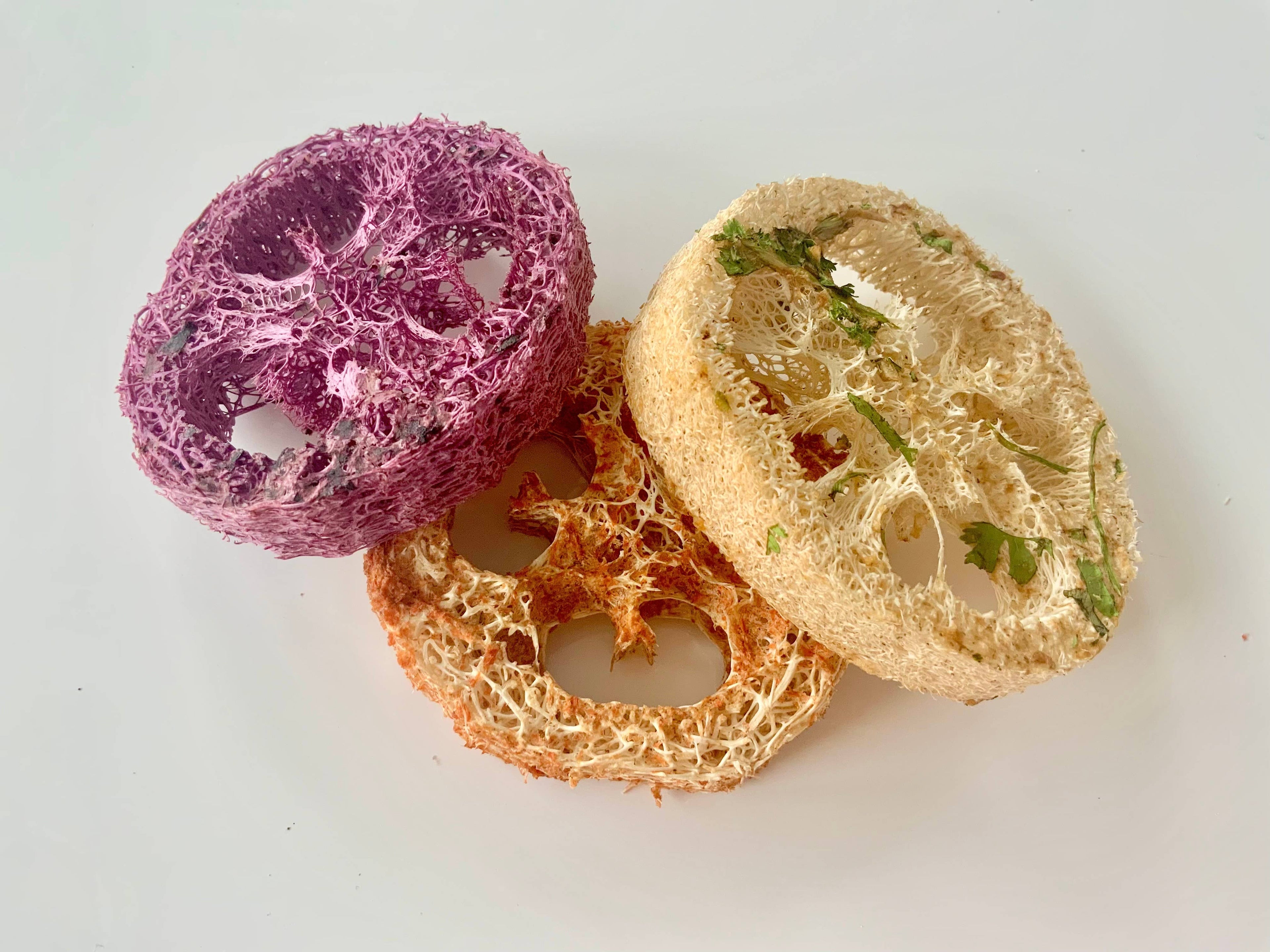 Tri-Flavoured Loofahs (3 Pack)