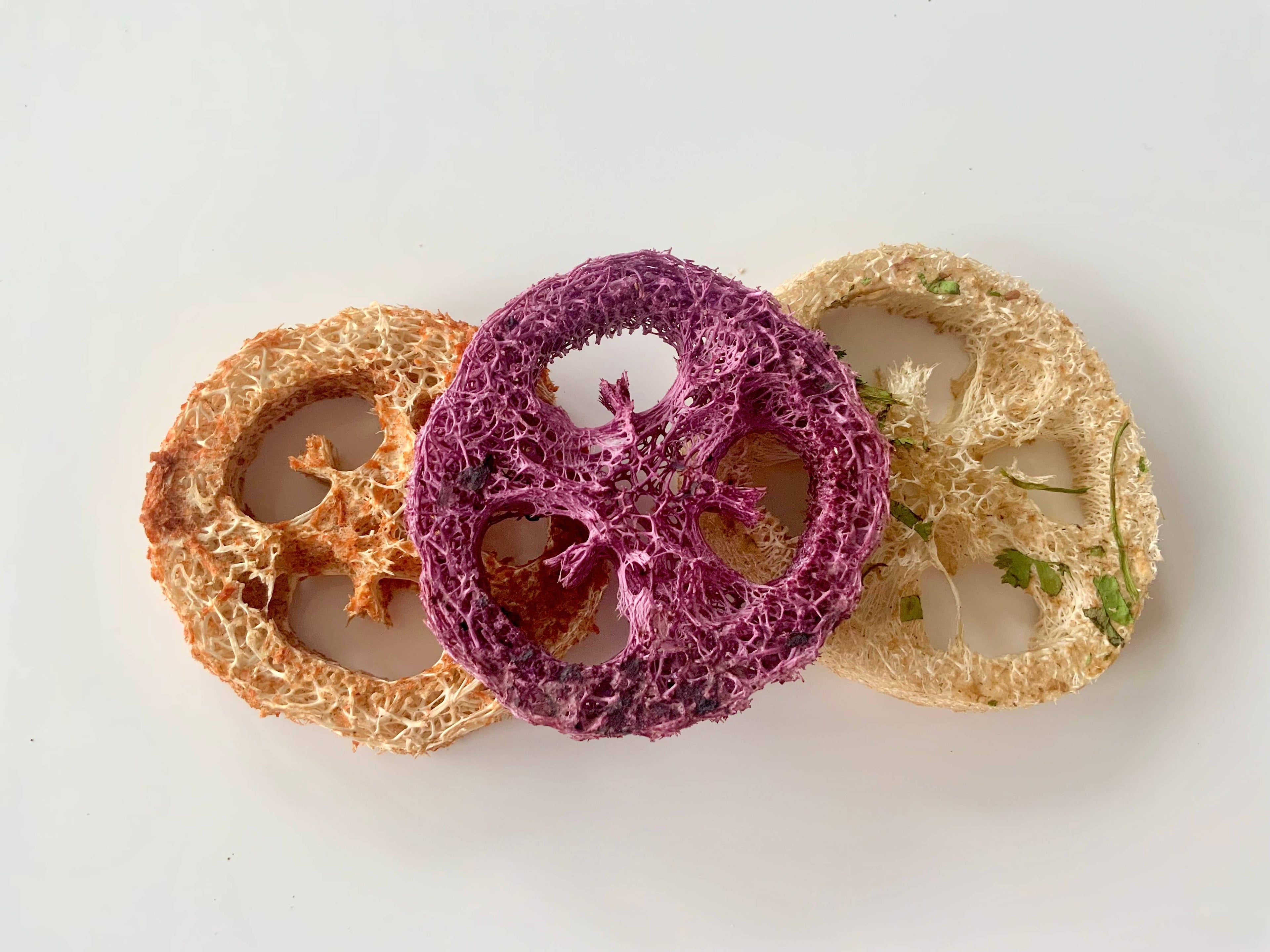 Tri-Flavoured Loofahs (3 Pack)